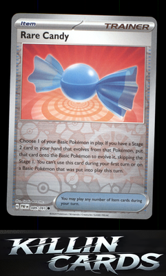 Reverse Holofoil Rare Candy 089/091 Pokemon Common SV: Paldean Fates Card NM