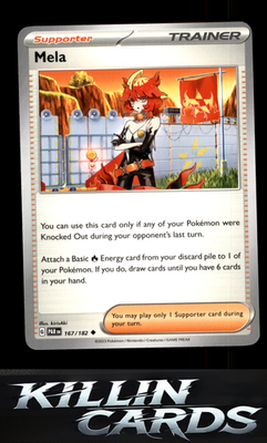 Mela 167/182 Pokemon Uncommon SV04: Paradox Rift Card NM