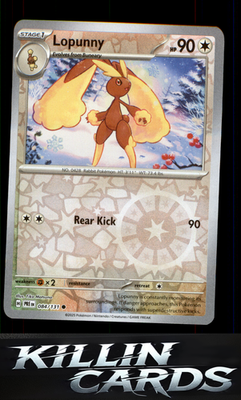 Reverse Holofoil Lopunny 084/131 Pokemon Common SV: Prismatic Evolutions Card NM