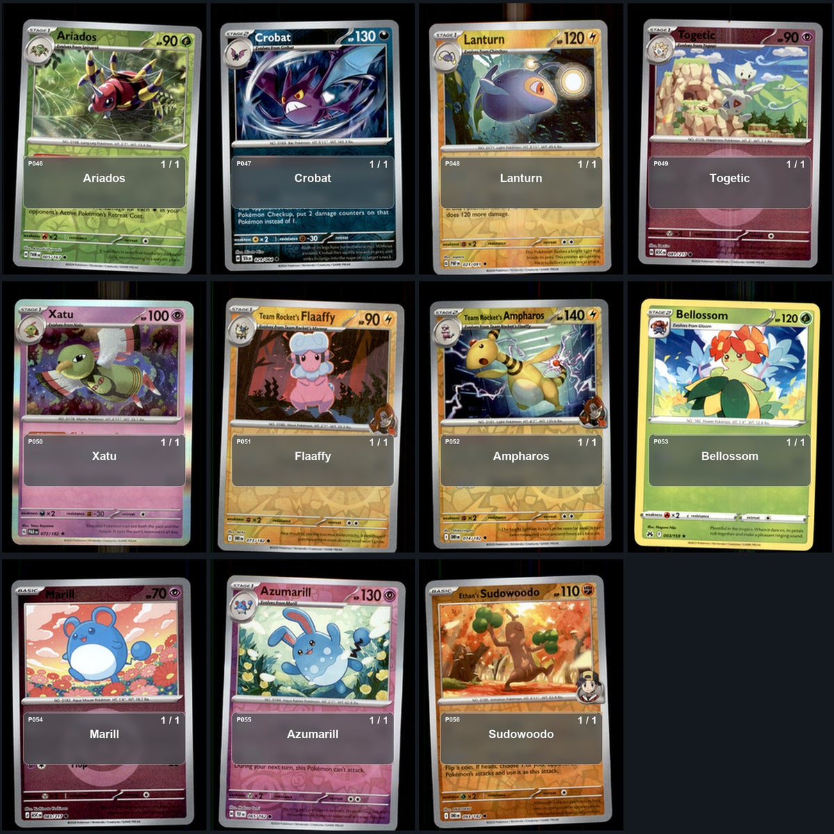 Pokemon TCG Generation 2 Johto Pokemon Pokedex Set 98 Cards Collection