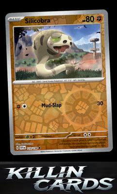 Reverse Holofoil Silicobra 119/198 Pokemon Common SV01: Scarlet & Violet Base Se