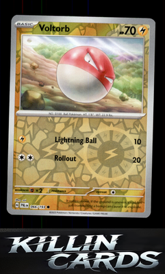 Reverse Holofoil Voltorb 066/193 Pokemon Common SV02: Paldea Evolved Card NM