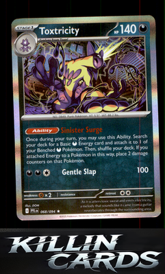 Toxtricity 068/094 Pokemon Rare ME02: Phantasmal Flames Card NM