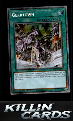 1st Edition Geartown (Quarter Century Secret Rare) RA03-EN203 YuGiOh Quarter Cen