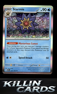 Starmie 121/165 Pokemon Rare SV: Scarlet & Violet 151 Card NM