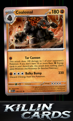 Coalossal 120/217 Pokemon Rare ME: Ascended Heroes Card NM