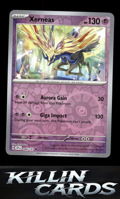 Reverse Holofoil Xerneas 088/191 Pokemon Uncommon SV08: Surging Sparks Card NM