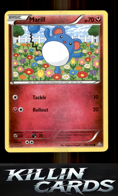 Marill 102/160 Pokemon Common XY - Primal Clash Card NM