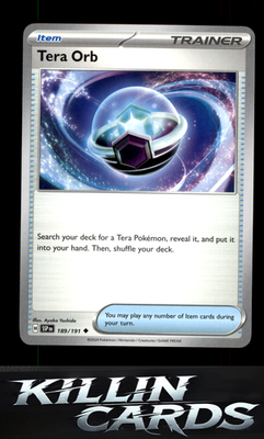 Tera Orb 189/191 Pokemon Uncommon SV08: Surging Sparks Card NM