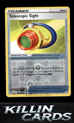 Reverse Holofoil Telescopic Sight 160/185 Pokemon Uncommon SWSH04: Vivid Voltage