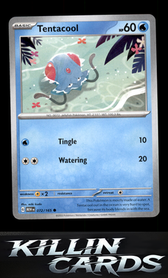 Tentacool 072/165 Pokemon Common SV: Scarlet & Violet 151 Card NM