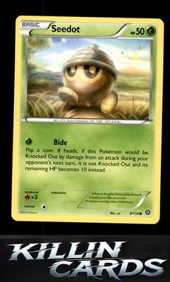 Seedot 9/114 Pokemon Common XY - Steam Siege Card LP