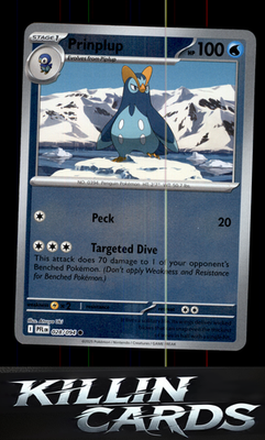 Reverse Holofoil Prinplup 028/094 Pokemon Common ME02: Phantasmal Flames Card NM