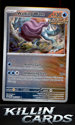 Reverse Holofoil Walking Wake 063/167 Pokemon Rare SV06: Twilight Masquerade Car