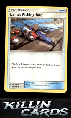 Lana's Fishing Rod 195/236 Pokemon Uncommon SM - Cosmic Eclipse Card LP