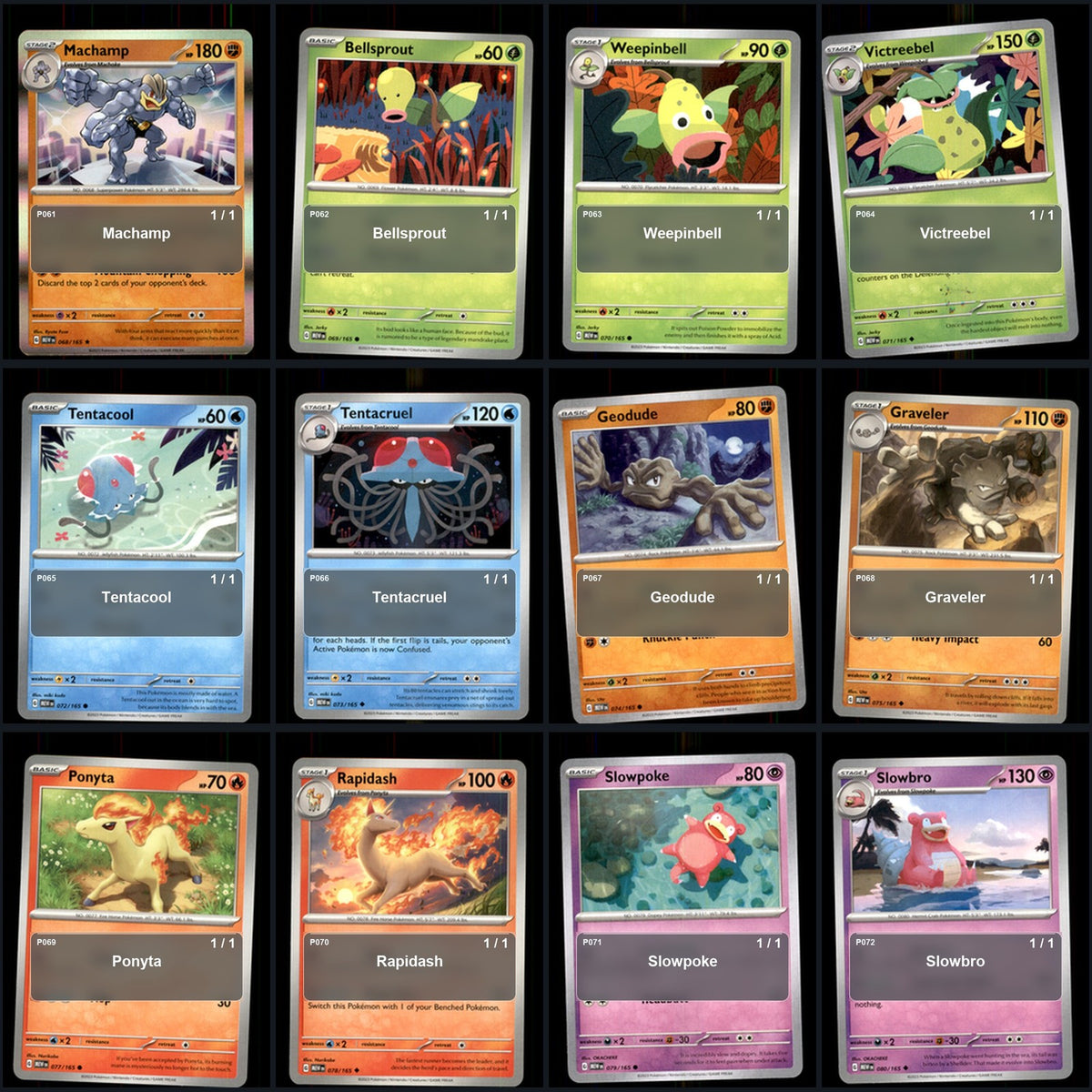 Pokemon TCG SV: Scarlet & Violet 151 C/UC/R Standard Set 151 Cards