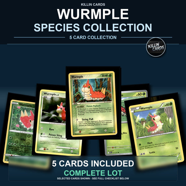 Pokemon TCG Wurmple Species Collection 5 Different Cards
