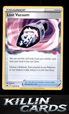 Lost Vacuum 135/159 Pokemon Uncommon SWSH: Crown Zenith Card NM