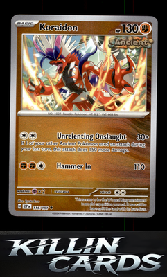 Reverse Holofoil Koraidon 116/191 Pokemon Uncommon SV08: Surging Sparks Card NM