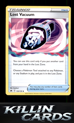 Lost Vacuum 135/159 Pokemon Uncommon SWSH: Crown Zenith Card NM