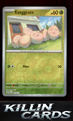 Reverse Holofoil Exeggcute 001/131 Pokemon Common SV: Prismatic Evolutions Card