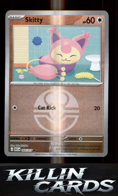 Reverse Holofoil Skitty (Love Ball) 165/217 Pokemon Common ME: Ascended Heroes C