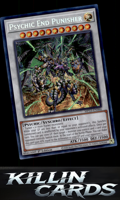 1st Edition Psychic End Punisher MP23-EN086 YuGiOh Prismatic Secret Rare 25th An