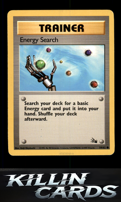 Energy Search 59/62 Pokemon Common Fossil Card LP