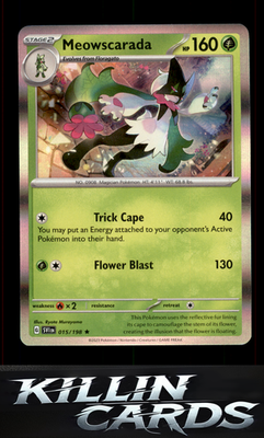 Meowscarada - 015/198 015/198 Pokemon Rare SV01: Scarlet & Violet Base Set Card