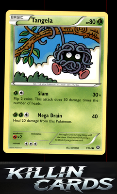 Tangela 1/114 Pokemon Common XY - Steam Siege Card NM