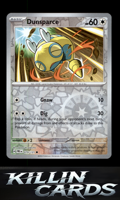 Reverse Holofoil Dunsparce 079/131 Pokemon Common SV: Prismatic Evolutions Card