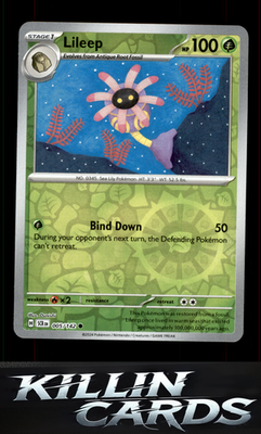 Reverse Holofoil Lileep - 005/142 005/142 Pokemon Common SV07: Stellar Crown Car
