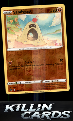 Reverse Holofoil Sandygast 099/195 Pokemon Common SWSH12: Silver Tempest Card NM