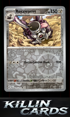 Reverse Holofoil Revavroom 109/142 Pokemon Uncommon SV07: Stellar Crown Card NM