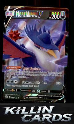 Honchkrow V 088/172 Pokemon Ultra Rare SWSH09: Brilliant Stars Card NM