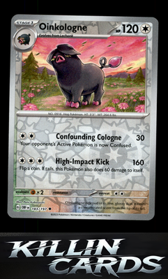 Reverse Holofoil Oinkologne - 183/197 183/197 Pokemon Uncommon SV03: Obsidian Fl