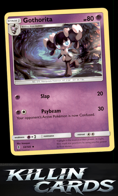 Gothorita 53/145 Pokemon Uncommon SM - Guardians Rising Card NM