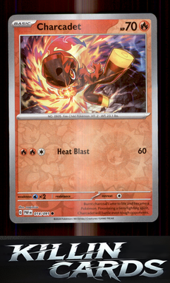 Reverse Holofoil Charcadet - 014/091 014/091 Pokemon Common SV: Paldean Fates Ca