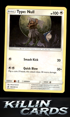 Type: Null 183/236 Pokemon Uncommon SM - Unified Minds Card NM