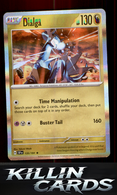 Dialga 135/191 Pokemon Rare SV08: Surging Sparks Card NM