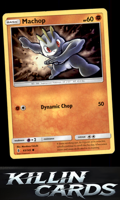 Machop (63) 63/145 Pokemon Common SM - Guardians Rising Card LP
