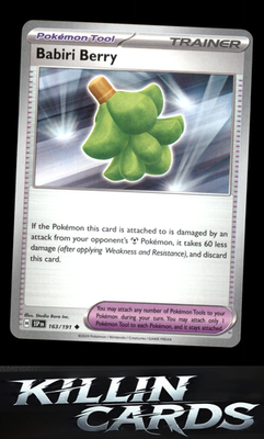 Babiri Berry 163/191 Pokemon Uncommon SV08: Surging Sparks Card NM