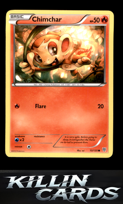 Chimchar 15/135 Pokemon Common Plasma Storm Card LP
