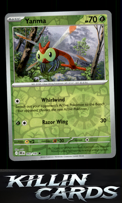 Reverse Holofoil Yanma - 002/182 002/182 Pokemon Common SV10: Destined Rivals Ca