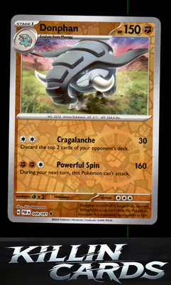 Reverse Holofoil Donphan 049/091 Pokemon Uncommon SV: Paldean Fates Card NM