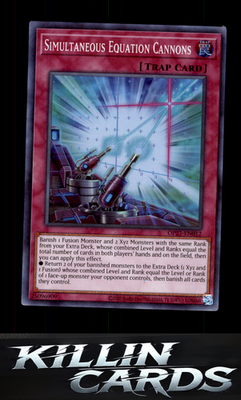 Simultaneous Equation Cannons OP27-EN012 YuGiOh Super Rare OTS Tournament Pack 2