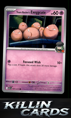 Team Rocket's Exeggcute 077/217 Pokemon Common ME: Ascended Heroes Card NM