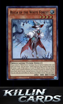 Rucia of the White Forest OP27-EN009 YuGiOh Super Rare OTS Tournament Pack 27 Ca