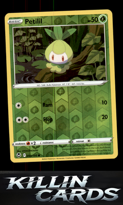 Reverse Holofoil Petilil 009/195 Pokemon Common SWSH12: Silver Tempest Card NM