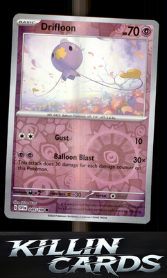Reverse Holofoil Drifloon 089/198 Pokemon Common SV01: Scarlet & Violet Base Set
